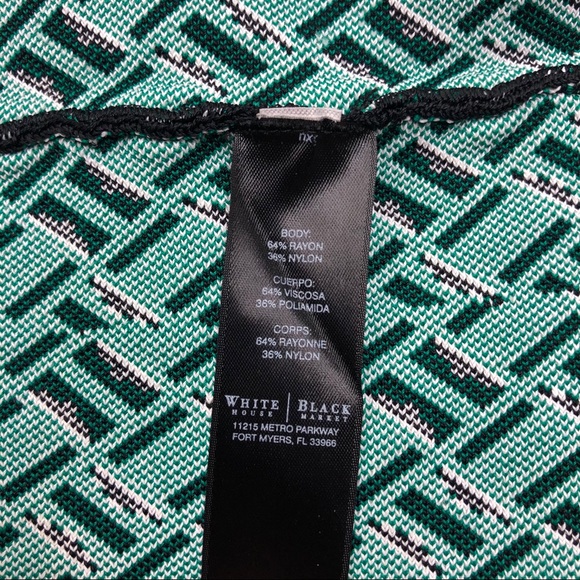 ❌SOLD❌WHBM Sleeveless Fit & Flare Jacquard Dress - Picture 7 of 9